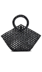 8 Other Reasons Geometric Top Handle Bag in Black