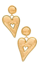8 Other Reasons Heart Of Gold Earrings in Metallic Gold