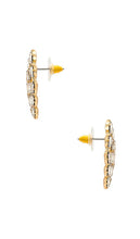 8 Other Reasons Heart Stud Earrings in Metallic Gold