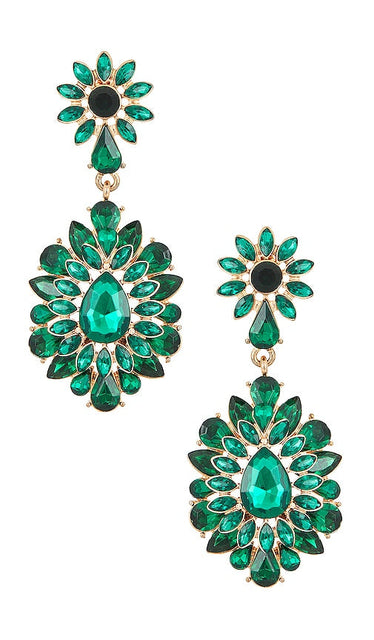 8 Other Reasons Her Majesty Earrings in Dark Green