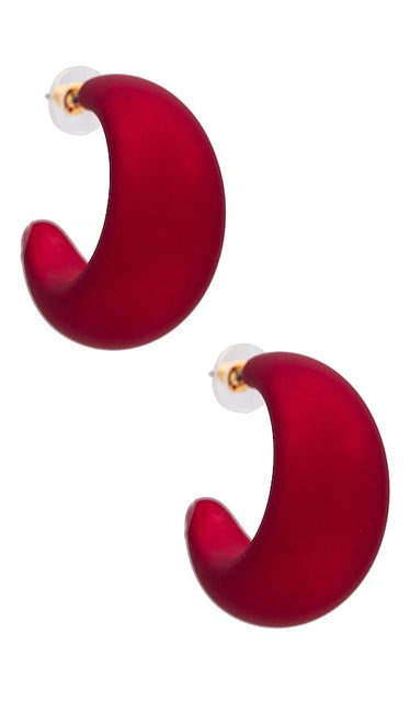 8 Other Reasons Hoop Earring in Red