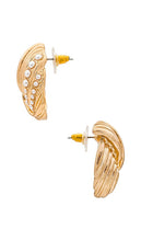 8 Other Reasons Knotted Stud Earring in Metallic Gold