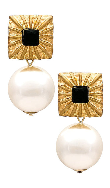 8 Other Reasons London Earrings in Metallic Gold