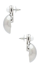 8 Other Reasons Mini Drop Earring in Metallic Silver