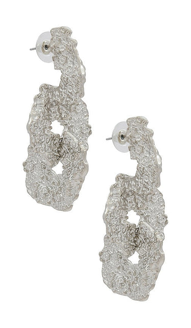 8 Other Reasons Molten Earrings in Metallic Silver