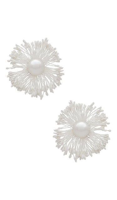 8 Other Reasons Pearl Detail Earring in White