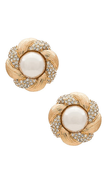 8 Other Reasons Pearl Stud Combo Earring in Ivory