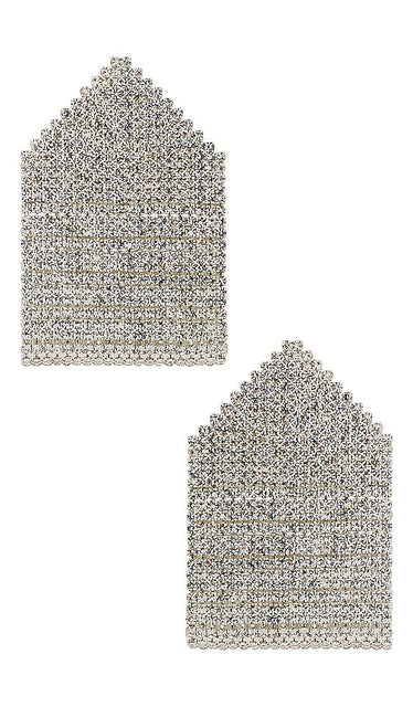 8 Other Reasons Rhinestone Earring in Metallic Silver