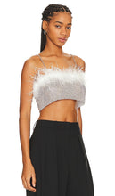 8 Other Reasons Rhinestone & Feather Top in Metallic Silver