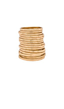8 Other Reasons Simple Band Ring Set in Metallic Gold