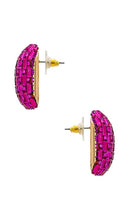 8 Other Reasons Square Stud Earring in Fuchsia