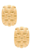 8 Other Reasons Woven Earrings in Metallic Gold