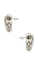 8 Other Reasons Woven Stud Earring in Metallic Silver