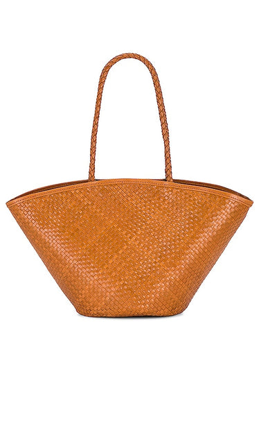 8 Other Reasons Woven Tote Bag in Cognac