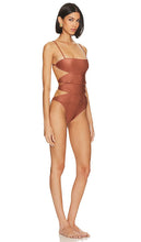 ADRIANA DEGREAS Vintage Orchid Cut Out One Piece in Brown