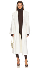 AEXAE Cashmere Wrap Coat in Cream