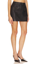 AEXAE Leather Mini Skirt in Black