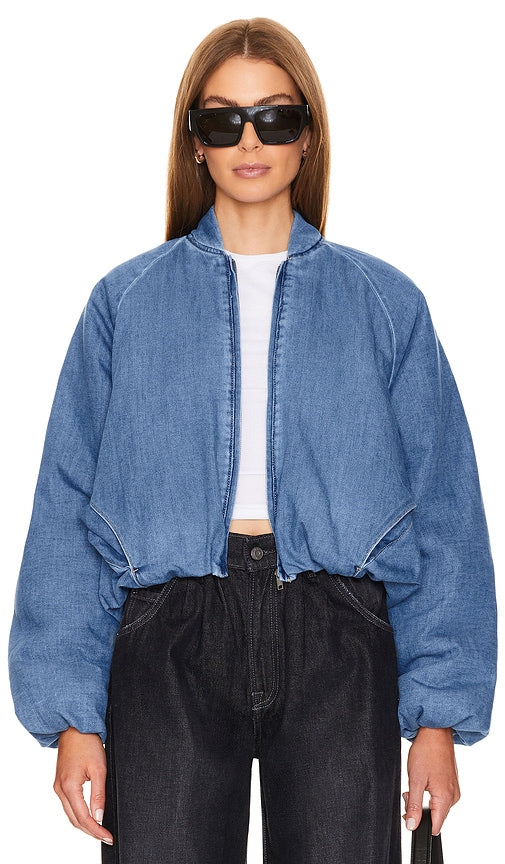 AFRM Billie Jacket in Blue - Veste AFRM Billie en bleu - AFRM Billie 蓝色夹克 - AFRM Billie Jacke in Blau - AFRM 빌리 자켓 - Giacca AFRM Billie in blu