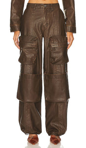 AFRM Collins Cargo Pants in Chocolate