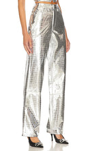 AFRM Marshall Pants in Metallic Silver