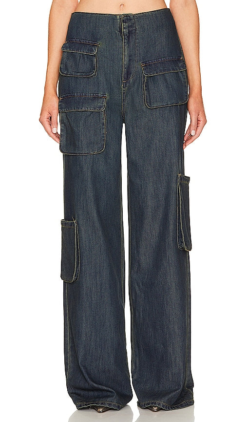 AFRM Maxwell Cargo in Blue - AFRM Maxwell Cargo en bleu - AFRM Maxwell Car 蓝色 - AFRM Maxwell Cargo in Blau - AFRM Maxwell Cargo 블루 색상 - AFRM Maxwell Cargo in blu