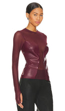 AFRM Sirena Top in Burgundy