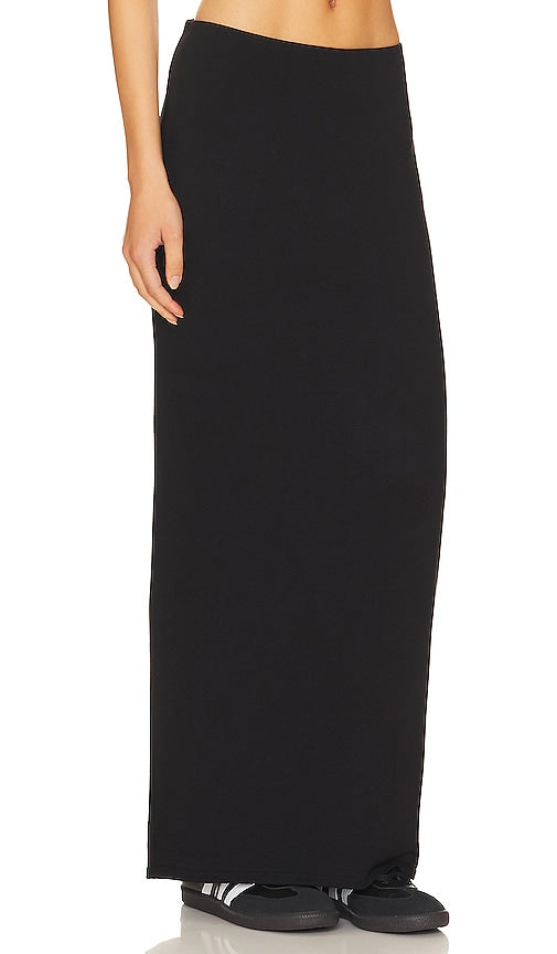 AFRM X Revolve Essential Farah Maxi Skirt in Black