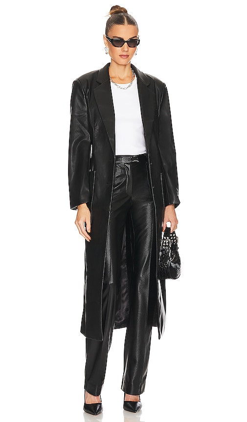 AFRM x REVOLVE Simi Coat in Black - Manteau Simi AFRM x REVOLVE en Noir - AFRM x REVOLVE Simi 黑色外套 - AFRM x REVOLVE Simi Mantel in Schwarz - AFRM x REVOLVE 시미 코트블랙 색상 - Cappotto AFRM x REVOLVE Simi in nero
