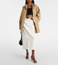 AG Jeans Denim midi skirt
