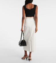 AG Jeans Denim midi skirt