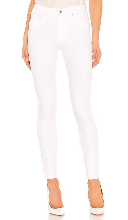 AG Jeans Farrah Skinny Ankle in White - AG Jeans - Farrah - Cheville skinny - Blanc - AG 白色 Farrah 紧身九分牛仔裤 - AG Jeans Farrah Skinny Ankle in Weiß - AG Jeans Farrah 스키니 앵클 화이트 색상 - Caviglia skinny AG Jeans Farrah in bianco