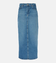 AG Jeans High-rise denim midi skirt - AG Jeans 高腰牛仔中长裙