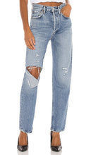 AGOLDE 90's Pinch Waist in Blue - AGOLDE Taille pincée des années 90 en bleu - AGOLDE 90 年代蓝色束腰 - AGOLDE 90er Pinch Waist in Blau - AGOLDE 90's 핀치 웨이스트 블루 색상 - AGOLDE vita pizzicata degli anni '90 in blu