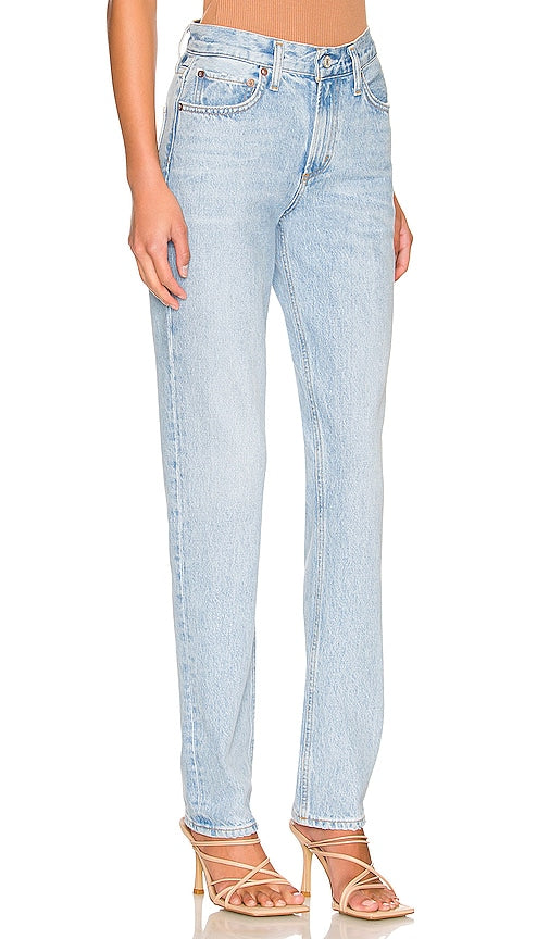 AGOLDE Lyle Low Rise Slim in Blue