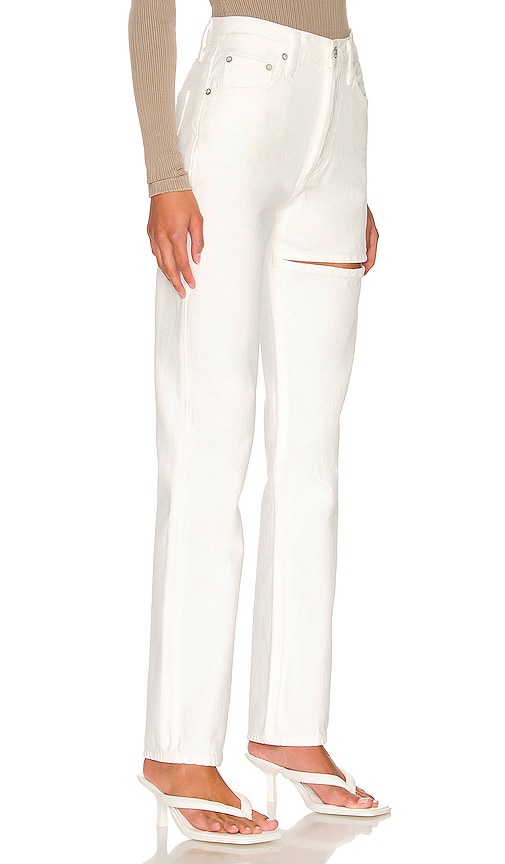 AGOLDE Lana Straight in White