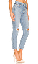 AGOLDE Riley High Rise Straight Crop in Blue