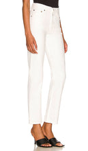 AGOLDE Mia Mid Rise Straight in White