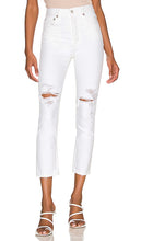 AGOLDE Riley High Rise Straight Crop in White - AGOLDE Riley Short droit taille haute en blanc - AGOLDE Riley 白色高腰直筒短款 - AGOLDE Riley High Rise Straight Crop in Weiß - AGOLDE Riley 하이라이즈 스트레이트 크롭 화이트 색상 - AGOLDE Riley Crop dritto a vita alta in bianco