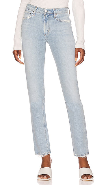 AGOLDE Lyle Low Rise Slim in Blue - AGOLDE Lyle Slim taille basse en bleu - AGOLDE Lyle 蓝色低腰修身裤 - AGOLDE Lyle Low Rise Slim in Blau - AGOLDE Lyle 로우라이즈 슬림 블루 색상 - AGOLDE Lyle vita bassa slim in blu