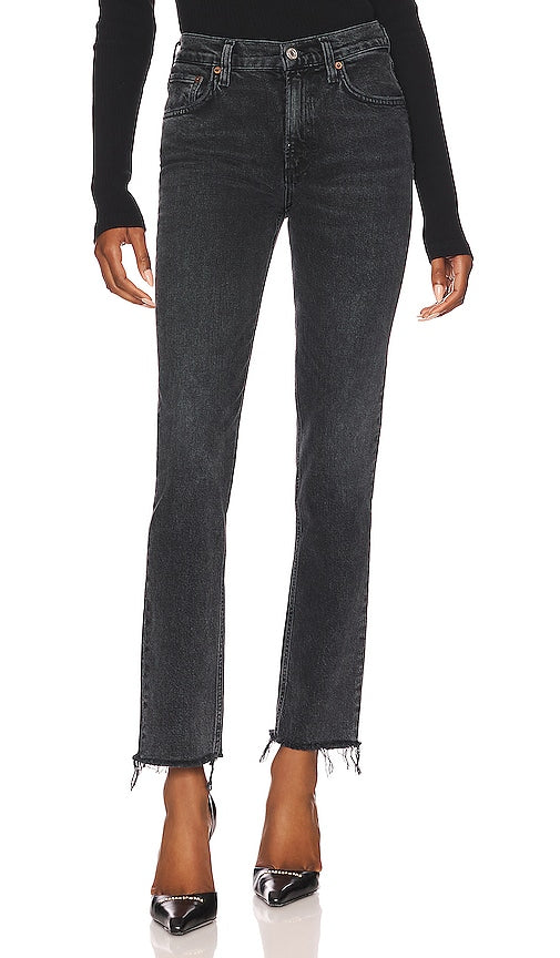 AGOLDE Lyle Low Rise Slim in Black - AGOLDE Lyle Slim taille basse en noir - AGOLDE Lyle 低腰修身黑色 - AGOLDE Lyle Low Rise Slim in Schwarz - AGOLDE Lyle 로우라이즈 슬림 블랙 색상 - AGOLDE Lyle vita bassa slim in nero