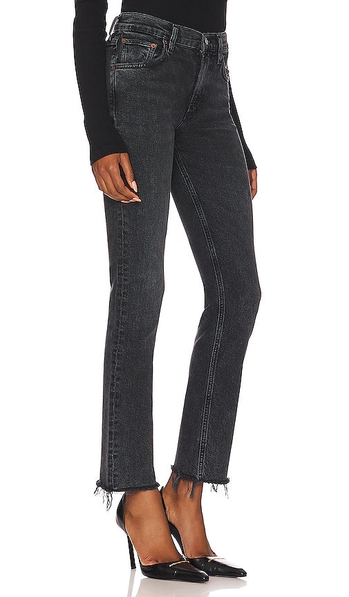 AGOLDE Lyle Low Rise Slim in Black