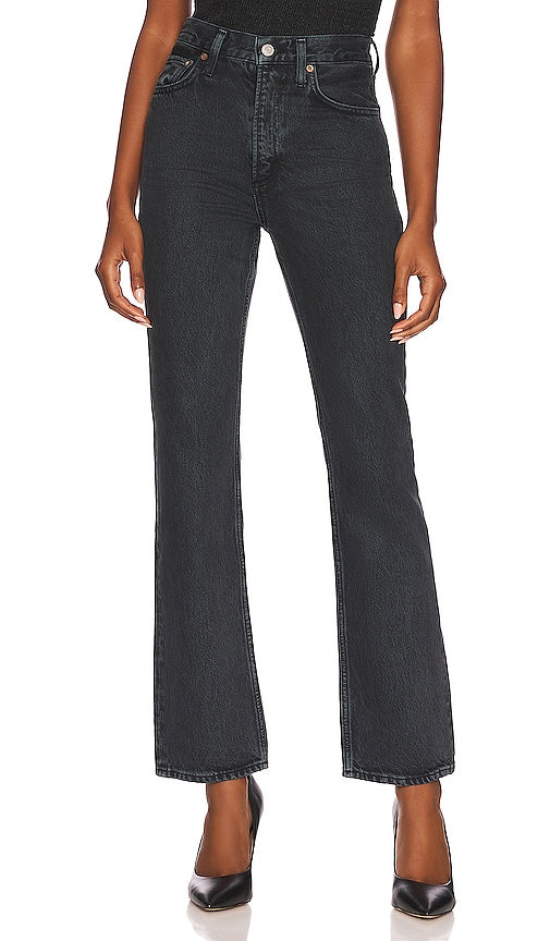 AGOLDE High Rise Vintage Boot in Black - AGOLDE Botte vintage taille haute en noir - AGOLDE 黑色高腰复古靴子 - AGOLDE Vintage-Stiefel mit hohem Bund in Schwarz - AGOLDE 하이라이즈 빈티지 부츠블랙 색상 - Stivale vintage a vita alta AGOLDE in nero