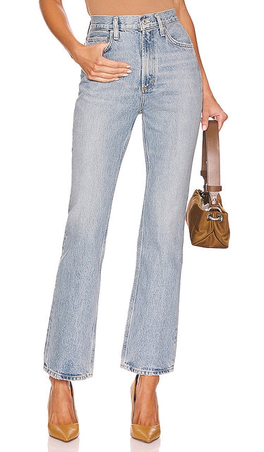 AGOLDE High Rise Vintage Boot in Blue - AGOLDE Botte vintage taille haute en bleu - AGOLDE 蓝色高腰复古靴子 - AGOLDE Hochhaus-Vintage-Stiefel in Blau - AGOLDE 하이라이즈 빈티지 부츠 블루 색상 - Stivale vintage a vita alta AGOLDE in blu