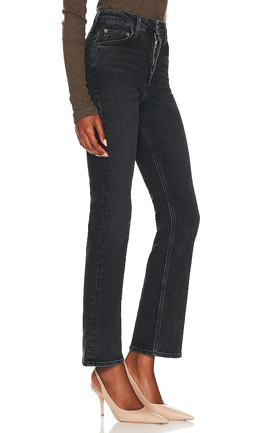 AGOLDE Vintage High Rise Bootcut in Black