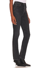 AGOLDE Freya High Rise Slim in Black