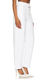 AGOLDE Broken Waistband Jean in White