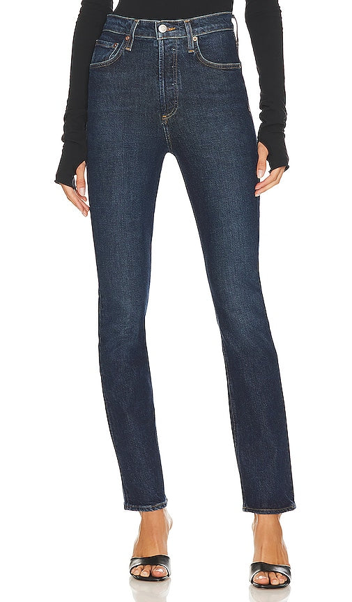 AGOLDE Freya Ultra High Rise Slim in Blue