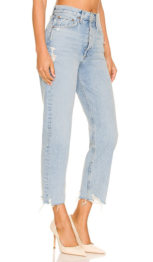 AGOLDE 90's Crop in Blue