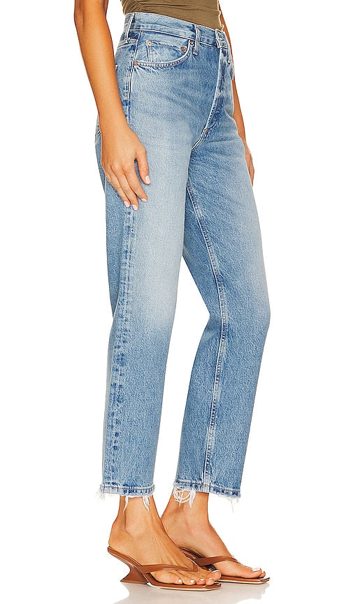AGOLDE 90's Crop in Denim-Medium