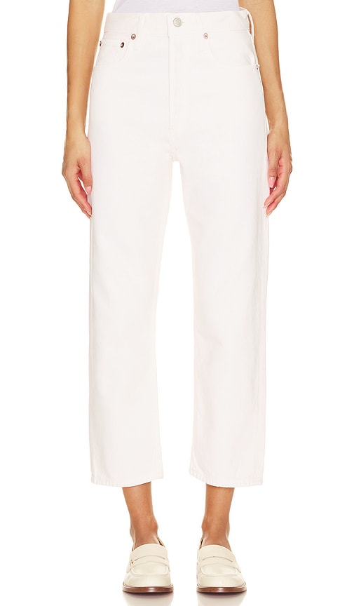 AGOLDE 90's Crop in White - AGOLDE 90's Crop en blanc - AGOLDE 90 年代白色短款 - AGOLDE 90er Crop in Weiß - AGOLDE 90's 크롭 화이트 색상 - Crop AGOLDE anni '90 in bianco